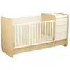 Image de Lit Combiné Sauthon Balloon Lit Évolutif 140x70 Transformable 90x190 Beige Bois