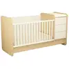 Image de Lit combiné 140x70 évolutif en 90x190 avec commode à langer 3 tiroirs
