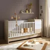 Image de Lit combiné évolutif avec commode à langer 3 tiroirs - PALOMA