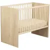 Image de Lit Bébé Sauthon Paloma 120x60 Marron Hêtre