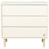 Image de Commode 3 Tiroirs Sauthon 97x90x51 Cm Blanc Panneaux Mélaminés