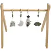 Image de Arche D'éveil Sauthon Bois 4 Jouets Beige Coton