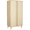 Image de Armoire Bébé Sauthon Mélinée 2 Portes 103x204x56 Marron Bois