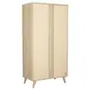 Image de Armoire bébé 2 portes avec pieds bois