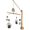 Image de Mobile Musical En Bois Avec Jouets En Coton