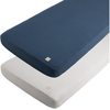 Image de Draps Housse Sauthon Petits Coeur 70x140 Bleu Coton