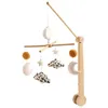 Image de Mobile musical bébé en bois avec 4 jouets - LEOPARD