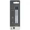 Image de Recharge Stylo Roller - PARKER - Quink - Pointe Moyenne - Encre Noire - Blister X 2