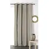Image de Rideau Avec Oeillets - Tamisant - Coton/lin - Taupe - 135x260cm
