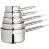 Image de Set De 5 Casseroles Acier Inoxydable - Intérieur Satiné Avec Graduation - Bec Verseur - Tous Feux Dont Induction
