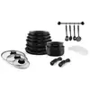Image de Batterie de cuisine induction - arthur martin - am558 - aluminium - 20 pieces - poignée amovible - tous feux dont induction AAANM66230