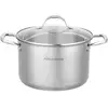 Image de Am0073 Marmite 32 Cm Avec Couvercle   Acier Inoxydable   Tous Feux Dont Induction
