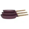 Image de Set De 3 Poêles 20-24-28 Cm Gamme Forest Tous Feux Dont Induction Prune Arthur Martin Am7469
