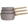 Image de Set De 3 Casseroles 16-18-20 Cm Gamme Forest Tous Feux Dont Induction Taupe Arthur Martin Am0208