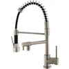 Image de Mitigeur dEvier Chef Double Sortie Inox Brossé OASIS by Eurosanit