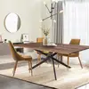 Image de Table À Manger Royalty 160x90cm - 6 Personnes / Décor Chêne Et Piètement Noir