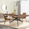 Image de Table à manger ROYALTY 160x90cm - 6 personnes / Décor chêne et piètement noir