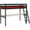Image de Weber Lit Mezzanine Enfant Contemporain En Bois Epicea Massif Verni No