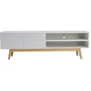 Image de Meuble Tv 160cm 2 Portes 1 Niche Home Blanc