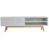 Image de Meuble tv 160cm 2 portes 1 niche home blanc 5806/9