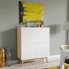 Image de Buffet 4 Portes Home Chêne Blanchi Et Blanc