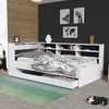 Image de Lit enfant contemporain blanc laqué - WEBER INDUSTRIES - ROLLER - Avec tiroirs - A lattes - 1 place