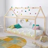 Image de Lit cabane et sommier 70x140 Panda - Naturel