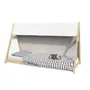 Image de Lit cabane tipi 90x200 + 1 toile + 1 sommier
