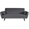 Image de Canapé lit - WEBER INDUSTRIES - LOKI - Convertible - 2 places - Gris clair