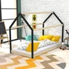 Image de Lit Cabane 90x190 Sommier Inclus Panda - Noir