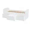 Image de Lit mia 90x190 + 1 sommier + 2 tiroirs + 1 coffre table basse