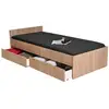 Image de Lit kappa 90x190 + 2 tiroirs