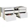 Image de Lit mi-hauteur zephir 90x190 + 2 grands tiroirs + sommier