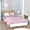 Image de Lit 90x190 Sommier Inclus Cora - Blanc Et Bois Blanchi