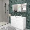 Image de Meuble sous-vasque 3 tiroirs MARBELLA 120 cm + vasque / Blanc