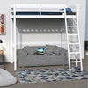 Image de Lit Mezzanine Studio 90x190 + 1 Sommier / Blanc