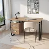 Image de Bureau PEARL 120x60cm / Décor Chêne blanchi et métal noir