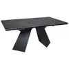 Image de Table à manger extensible palacio 160x90cm + 2 allonges de 40cm - 10 personnes noir