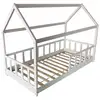 Image de Lit cabane kiwi 90x190 + 1 sommier + barrière