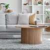 Image de Table Basse Bahia Diamètre 80 Cm / Décor Chêne Artisan