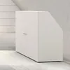 Image de Meuble de rangement sous pente 2 portes Blanc - H. 100 x L. 51.8 x P. 100 cm
