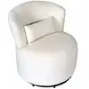 Image de Fauteuil pivotant de salon arno, blanc 60709