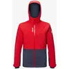 Image de Veste à capuche Millet Brevent rouge bleu nuit - S
