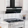 Image de (Noir)Hotte de cuisine - SIGNOR - Hotte aspirante murale 90 cm Acier et verre trempé Noir 50740