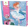 Image de Coffret Stick'n Fun Princesses Ballerine Mosaïque Plastique Violet 24 X 24 Cm Sycomore