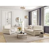 Image de Fauteuil en cuir THIBAULT - Ivoire