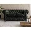 Image de Canapé Chesterfield 2 Places Brenton 100% Cuir De Buffle - Vert Empire