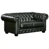 Image de Canapé chesterfield 2 places BRENTON 100% cuir de