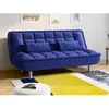 Image de Canapé clic-clac MISHAN en tissu - Bleu - VENTE-UNIQUE - 3 places - Contemporain