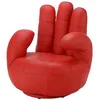 Image de Fauteuil main pivotant CATCHY en simili - Rouge